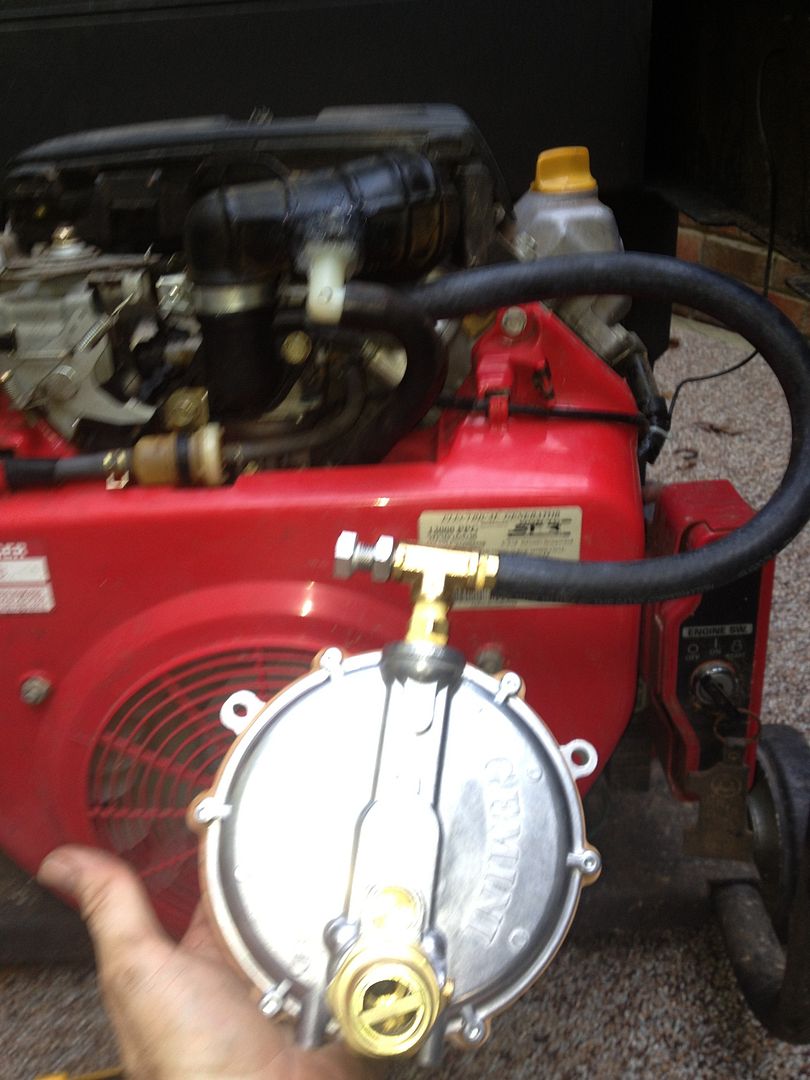 Converted my Big 20HP Honda Engine Generator to TriFuel (Pictures